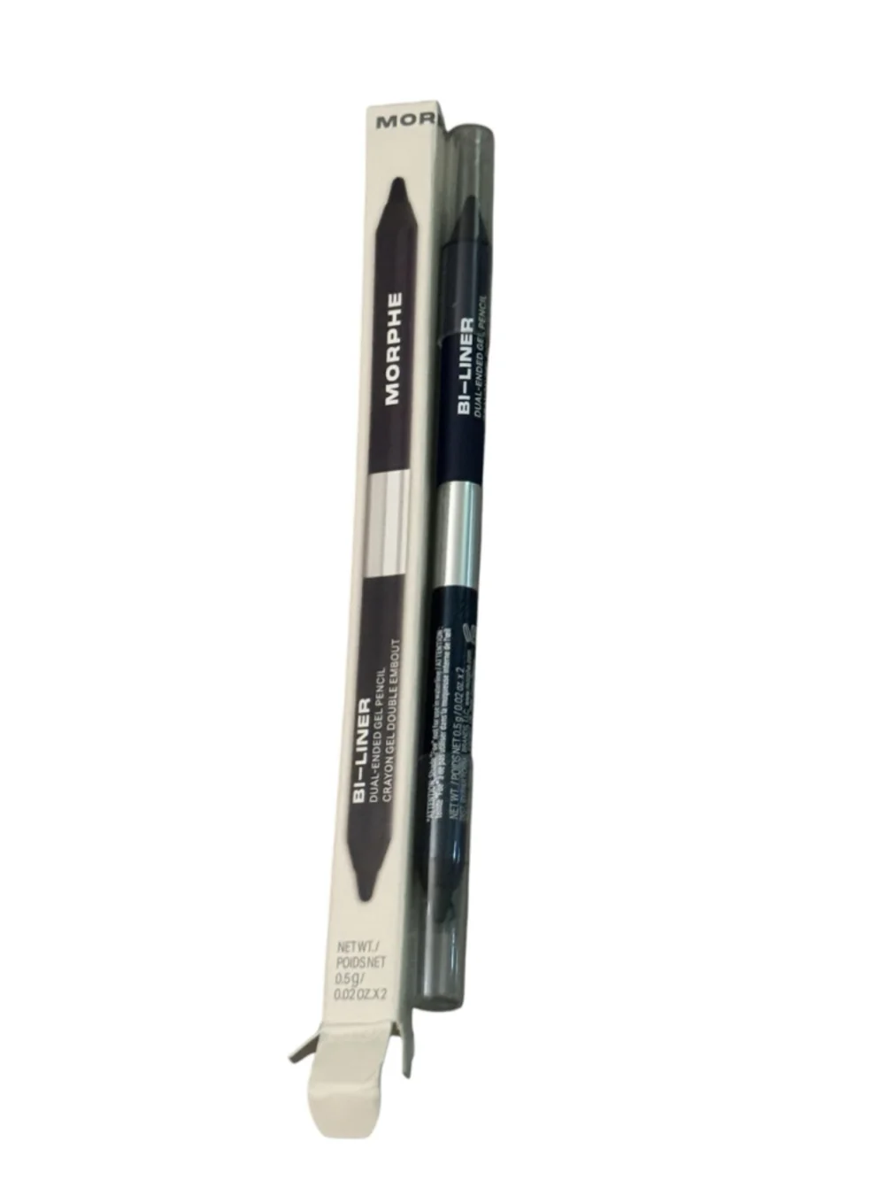 Gel eyeliner dark blue pencil, morphe, dual ended. Shimmer matte